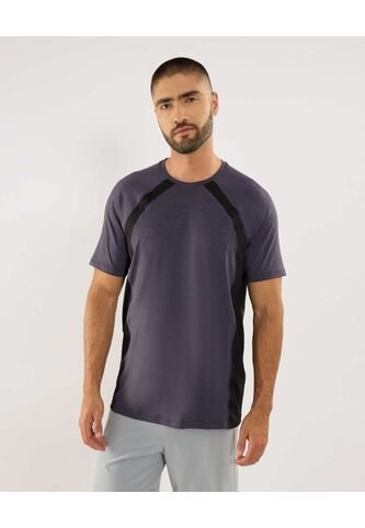 Camiseta Para Hombre Manga Corta Cuello Redondo Color Morado Marca Ostu #60091740 Ostu