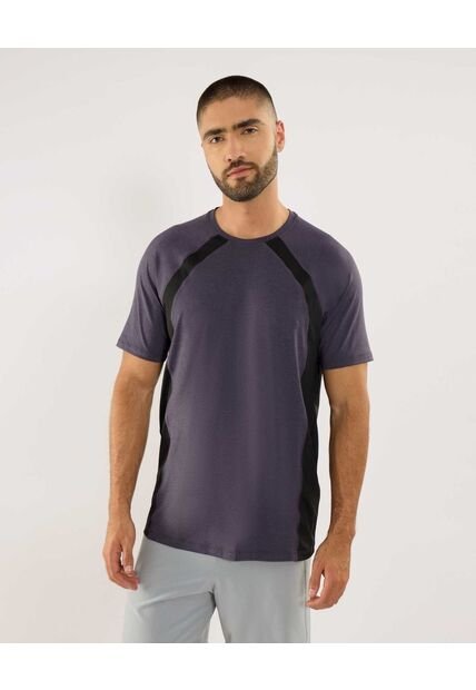 Camiseta Para Hombre Manga Corta Cuello Redondo Color Morado Marca Ostu #60091740