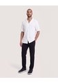 Pantalón Formal Recto  Para Hombre Negro Ostu de Ostu
