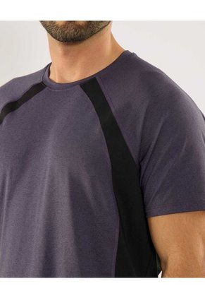 Camiseta Para Hombre Manga Corta Cuello Redondo Color Morado Marca Ostu #60091740