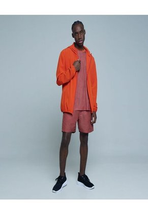 Camiseta Para Hombre Manga Corta Color Naranja Marca Ostu #60091134