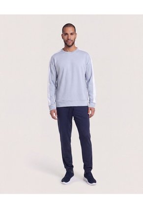 Pantalón Jogger Con Screen  Para Hombre Azul Ostu