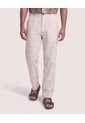 Pantalón De Moda Con Pinzas  Para Hombre Marfil Ostu de Ostu