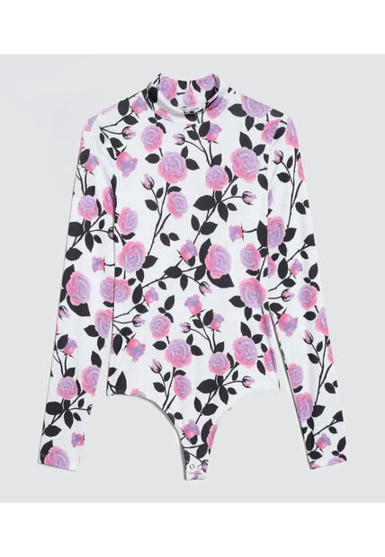 Body Para Mujer Manga Larga Color Lila  Marca Ostu #40200128