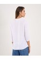 Blusa Para Mujer Manga 3/4 Color Blanco Marca Ostu #40120830 de Ostu