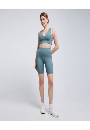 Leggins Para Mujer Corto Color Verde Marca Ostu #40230526