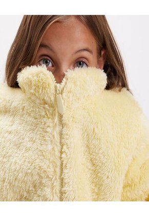 Chaqueta Para Niña Abrigo Color Amarillo  Marca Ostu #90080034