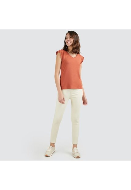 Pantalon Mujer Ostu  Café Algodón 40070311-8894
