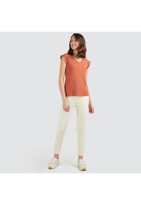 Pantalon Mujer Ostu Café Algodón 40070311-8894