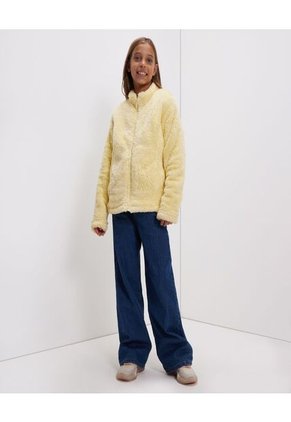 Chaqueta Para Niña Abrigo Color Amarillo  Marca Ostu #90080034