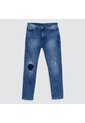 Jean Para Hombre Slim Color Azul  Marca Ostu #60160201 de Ostu