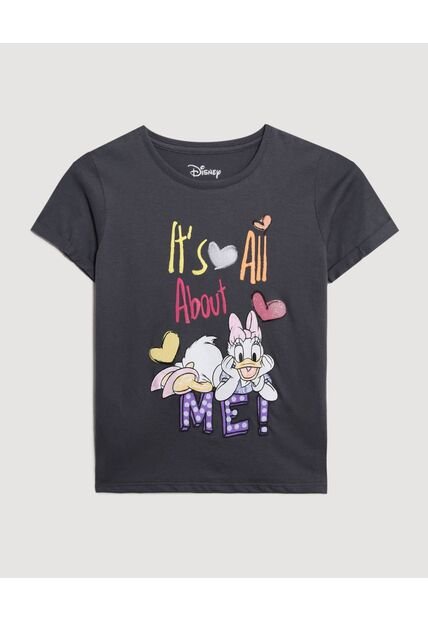 Camiseta  Infantil Niña Manga Corta Cuello Redondo Color Gris Marca Ostu #90090352