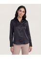 Camisa  Para Mujer Manga Larga Color Negro Marca Ostu #40010258 de Ostu