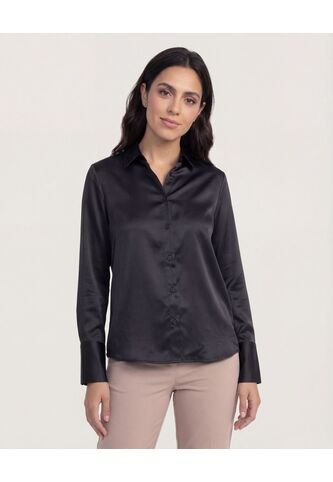 Camisa  Para Mujer Manga Larga Color Negro Marca Ostu #40010258 Ostu