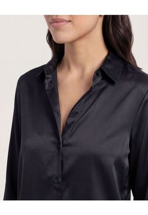 Camisa  Para Mujer Manga Larga Color Negro Marca Ostu #40010258