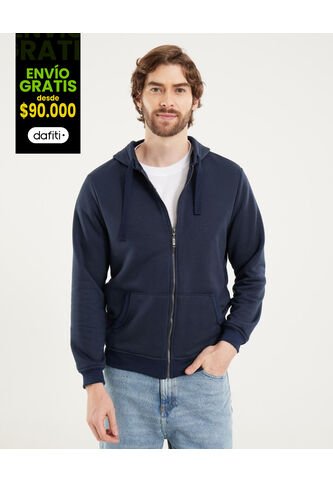 Buzo Para Hombre Zipper Color Azul  Marca Ostu #60060271 Ostu