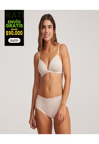 Brasier Para Mujer Copa Triangular Color Piel Marca Ostu #40830014 Ostu