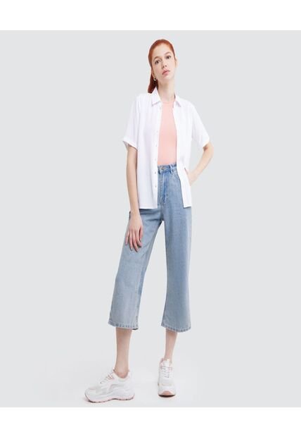 Jean Para Mujer Culotte Color Azul  Marca Ostu #40160258