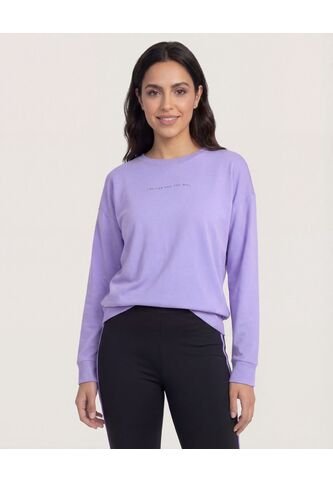 Buzo  Para Mujer Cuello Redondo Color Lila Marca Ostu #40060513 Ostu