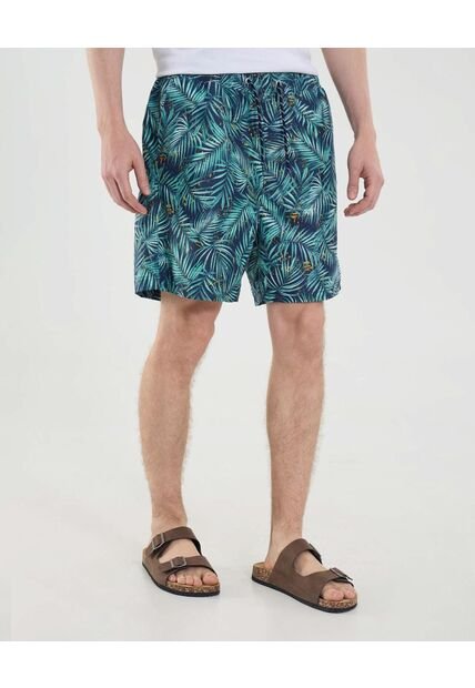 Ropa De Playa Para Hombre Pantaloneta De Baño Corta Color Verde Marca Ostu #60270047