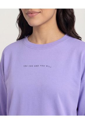 Buzo  Para Mujer Cuello Redondo Color Lila Marca Ostu #40060513