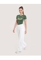 Camiseta Slim Brasil 2026  Para Mujer Verde Ostu de Ostu