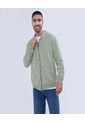 Buzo Para Hombre Zipper Color Verde  Marca Ostu #60060388 de Ostu