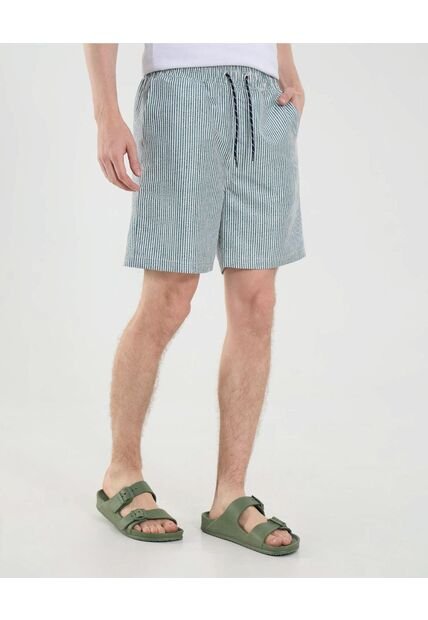 Ropa De Playa Para Hombre Pantaloneta De Baño Corta Color Azul Marca Ostu #60270050