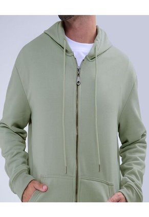 Buzo Para Hombre Zipper Color Verde  Marca Ostu #60060388