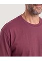 Camiseta Estampado Posterior  Para Hombre Vino Ostu de Ostu