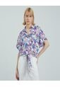 Camisa Para Mujer Manga Corta Color Blanco Marca Ostu #40010147 de Ostu