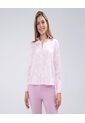 Camisa Para Mujer Manga Larga Color Rosado  Marca Ostu #40010225 de Ostu