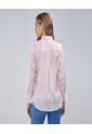 Camisa Para Mujer Manga Larga Color Rosa Marca Ostu #40010224 de Ostu