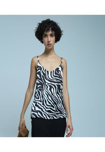 Blusa Para Mujer Manga Sisa Color Negro Marca Ostu #40120967