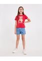 Short  Infantil Niña Mom Color Azul Marca Ostu #90190053 de Ostu