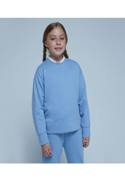 Buzo Para Niña Ostu Color Azul Material Poliamida 73% Algodón 27%