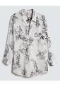 Camisa Para Mujer Manga Larga Color Blanco Marca Ostu #40010221 de Ostu