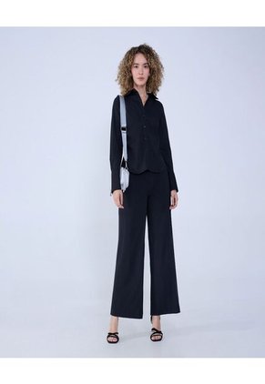 Camisa Para Mujer Manga Larga Color Negro Marca Ostu #40010278