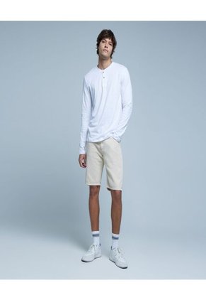 Bermuda Para Hombre Regular Color Blanco Marca Ostu #60100353