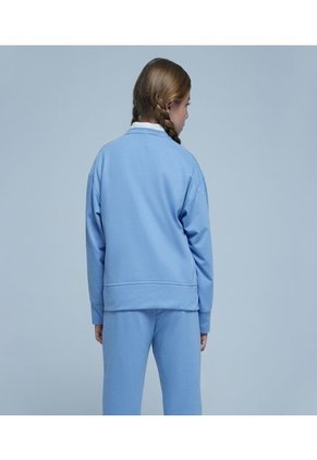 Buzo Para Niña Ostu Color Azul Material Poliamida 73% Algodón 27%