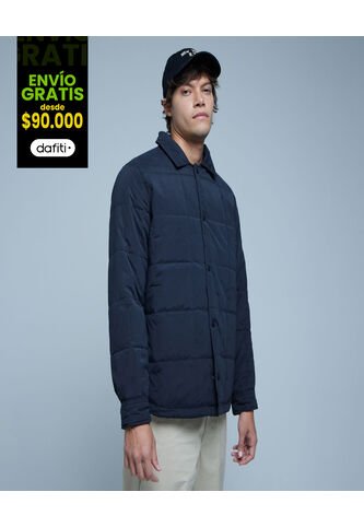 Chaqueta Para Hombre Acolchada Color Negro Marca Ostu #60080132 Ostu