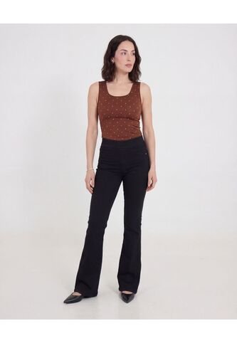 Top  Para Mujer Hombro Ancho Color Café Marca Ostu #40228216 Ostu