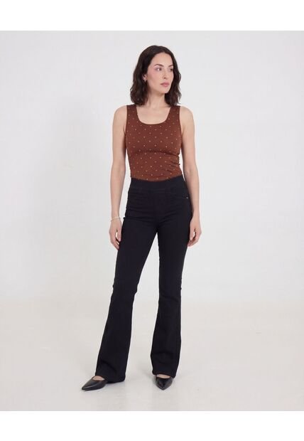 Top  Para Mujer Hombro Ancho Color Café Marca Ostu #40228216