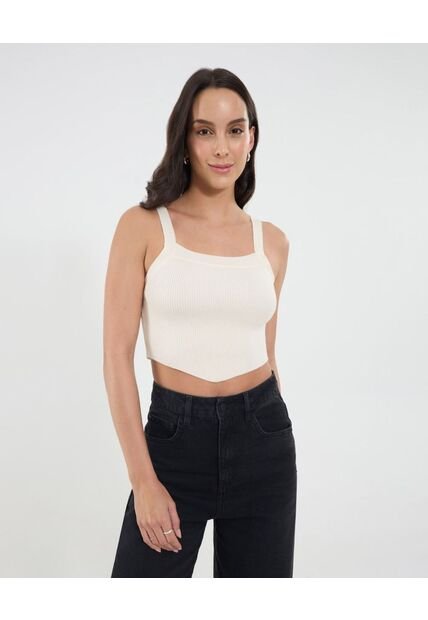 Top Para Mujer  Color Crema Marca Ostu #40220335