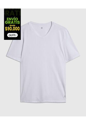 Camiseta Para Hombre Manga Corta Color Blanco Marca Ostu #60091293 Ostu