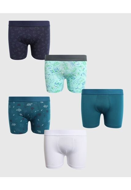 Pantaloncillo Infantil Niño Boxer Filete Medio Color Negro Marca Ostu #80000094