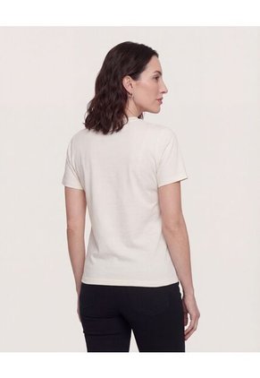 Camiseta  Para Mujer Manga Corta Cuello Redondo Color Blanco Marca Ostu #40092731