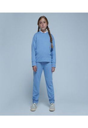 Buzo Para Niña Ostu Color Azul Material Poliamida 73% Algodón 27%