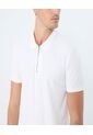 Polo Para Hombre Cuello Tejido Sin Bolsillo Color Crema Marca Ostu #60110730 de Ostu