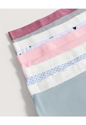 Ropa Interior X5 Infantil Niña Boxer Color Negro Marca Ostu #90180111